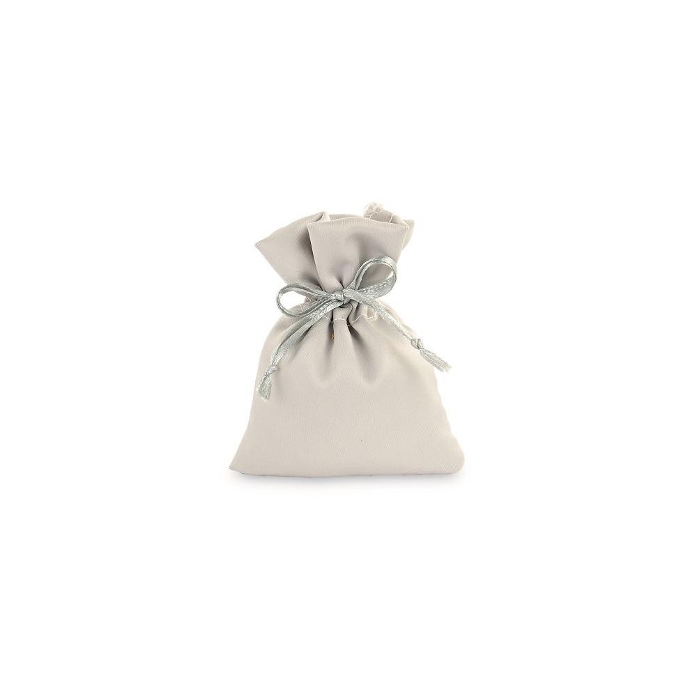 SACCHETTO RASO ARGENTO 8X10 CM